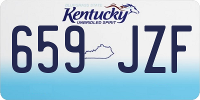 KY license plate 659JZF