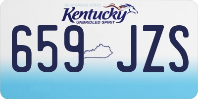 KY license plate 659JZS