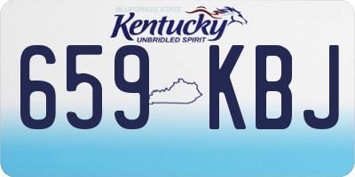 KY license plate 659KBJ