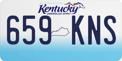 KY license plate 659KNS