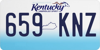 KY license plate 659KNZ