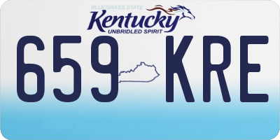 KY license plate 659KRE
