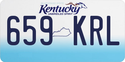 KY license plate 659KRL