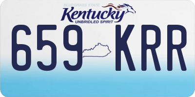 KY license plate 659KRR