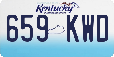 KY license plate 659KWD