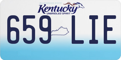 KY license plate 659LIE
