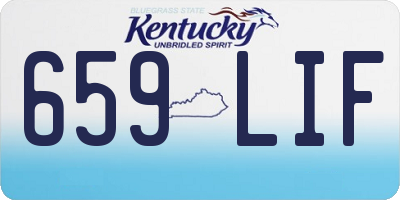 KY license plate 659LIF
