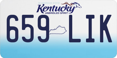 KY license plate 659LIK