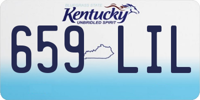 KY license plate 659LIL
