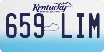 KY license plate 659LIM