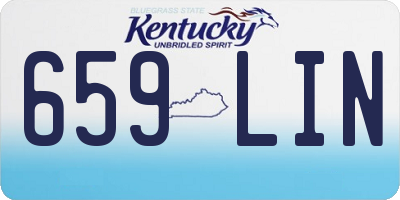 KY license plate 659LIN