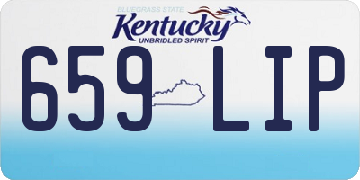 KY license plate 659LIP