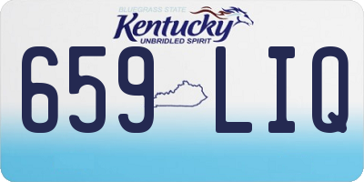 KY license plate 659LIQ