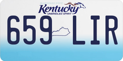 KY license plate 659LIR