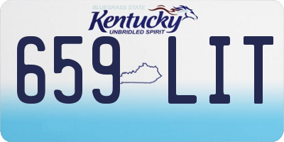 KY license plate 659LIT