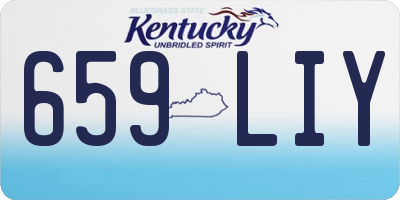 KY license plate 659LIY