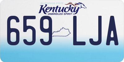 KY license plate 659LJA