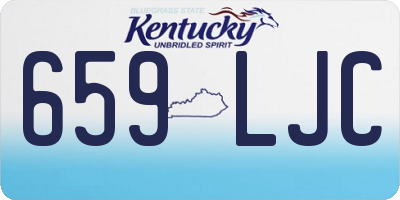 KY license plate 659LJC
