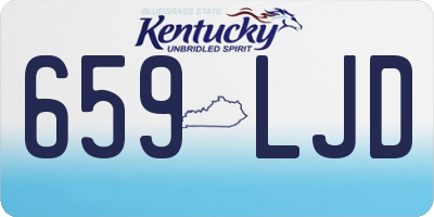 KY license plate 659LJD