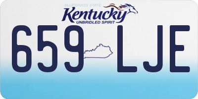 KY license plate 659LJE