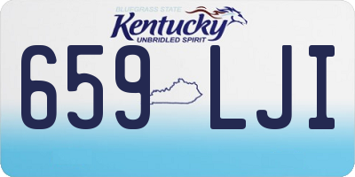 KY license plate 659LJI