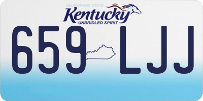 KY license plate 659LJJ