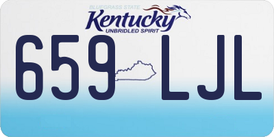 KY license plate 659LJL