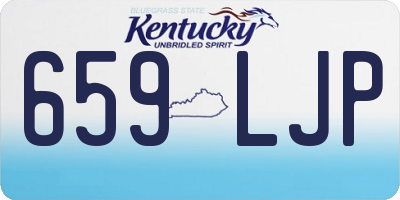 KY license plate 659LJP