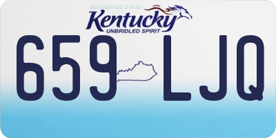 KY license plate 659LJQ