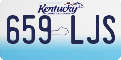 KY license plate 659LJS