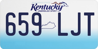 KY license plate 659LJT