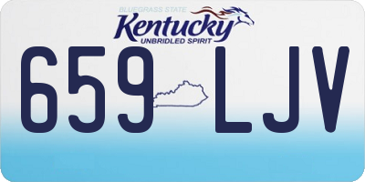 KY license plate 659LJV