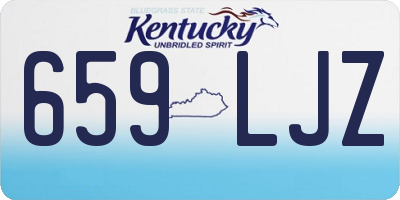 KY license plate 659LJZ