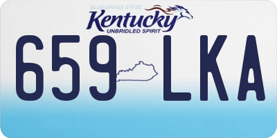KY license plate 659LKA