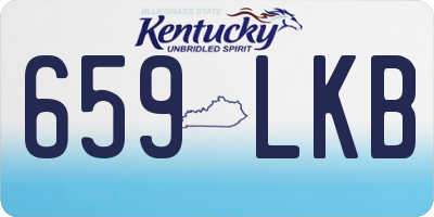 KY license plate 659LKB