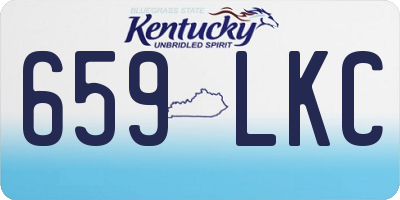 KY license plate 659LKC