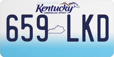 KY license plate 659LKD