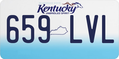 KY license plate 659LVL