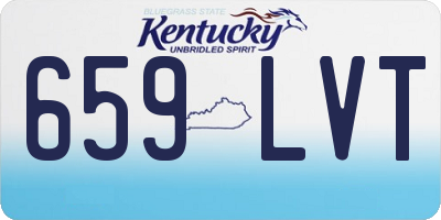 KY license plate 659LVT
