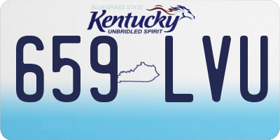 KY license plate 659LVU