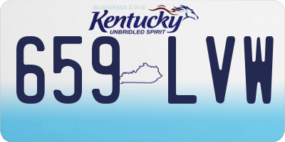 KY license plate 659LVW