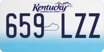 KY license plate 659LZZ