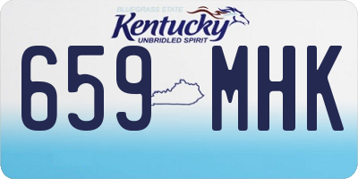 KY license plate 659MHK