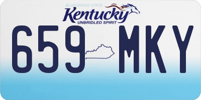 KY license plate 659MKY