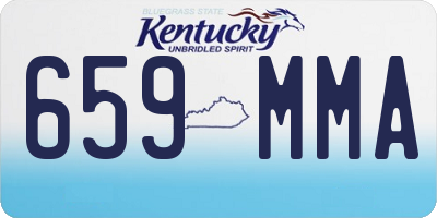 KY license plate 659MMA