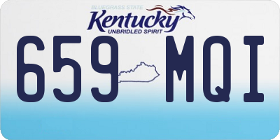 KY license plate 659MQI