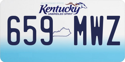 KY license plate 659MWZ