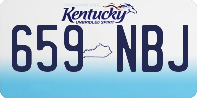 KY license plate 659NBJ