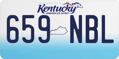 KY license plate 659NBL