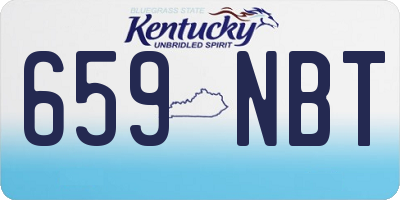 KY license plate 659NBT